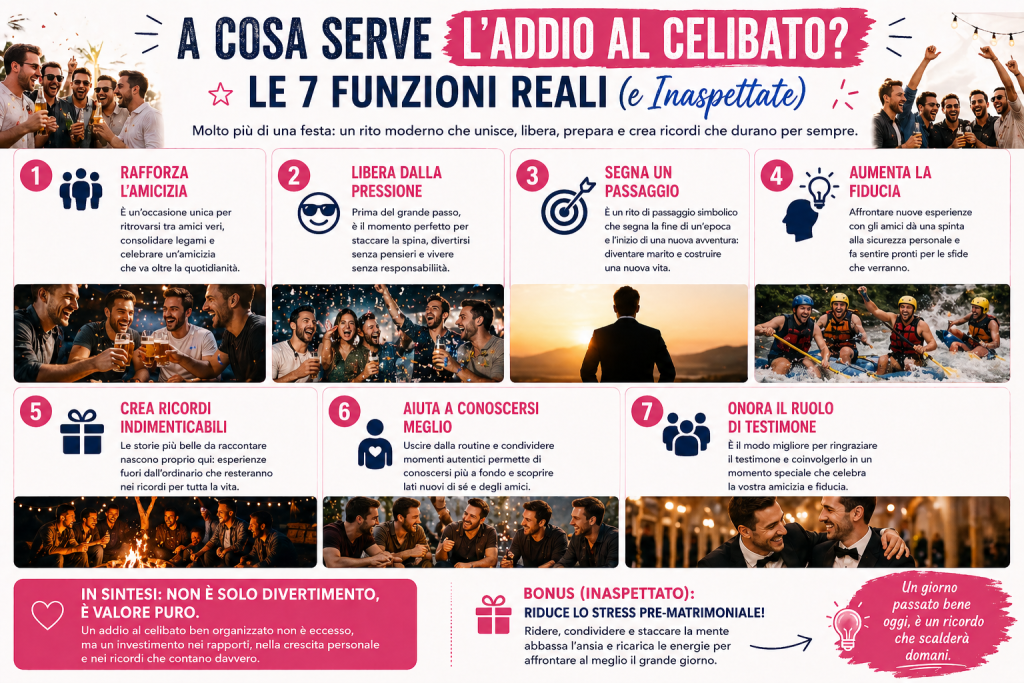 A Cosa Serve l'Addio al Celibato? Le 7 Funzioni Reali (e Inaspettate)
